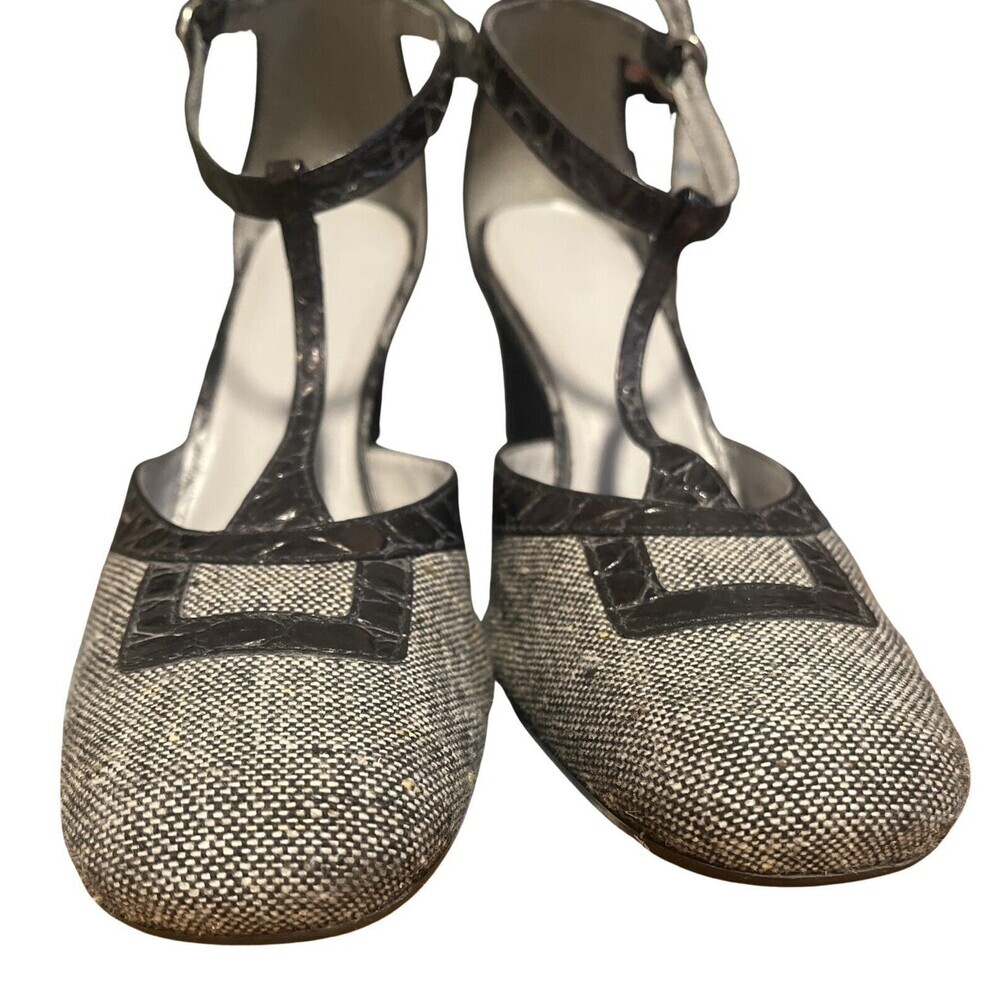 Connie Gray Vintage Looking Strappy Heels Women’s Size 7 1/2 - Picture 4 of 10